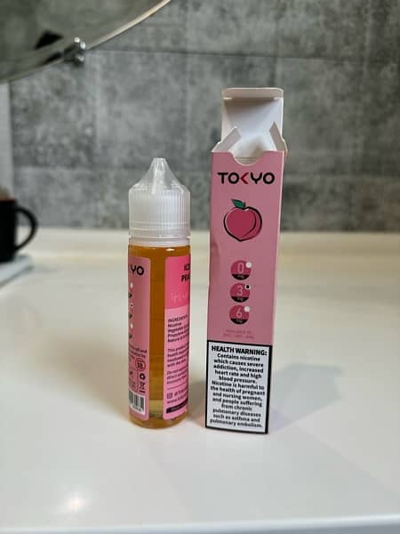 tokyo iced peach 3mg vape flavour 0