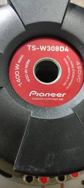 2 PC pioneer woofer . . . model 308 D4 4