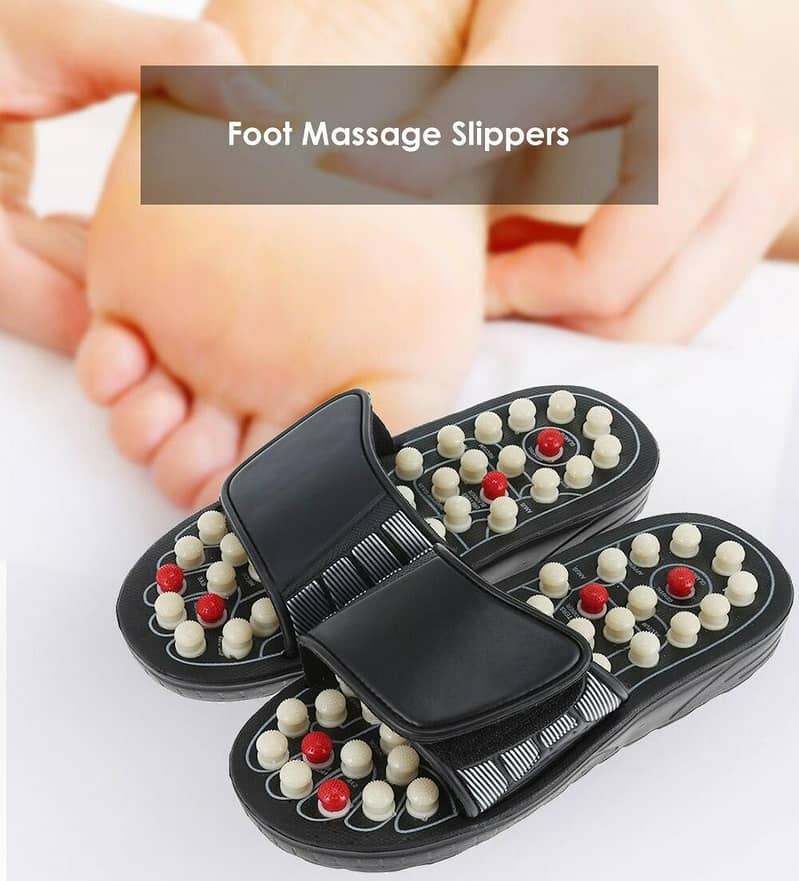 Foot Massage Slipper Foot Care Rotating Acupuncture Height Adjustable 6