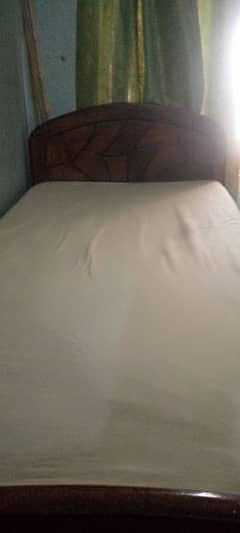 single bed wood with mattress 03128776404