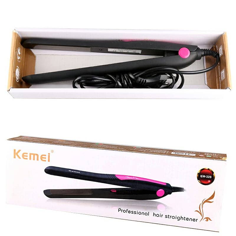 KM-328 Kemei Flat Iron Professional Hair Straightener 0
