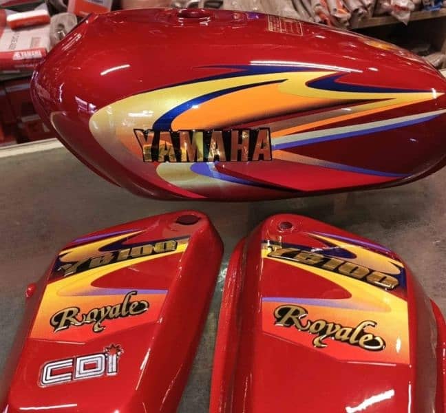 Yamaha 2 stroke Yamaha 4 stroke Yamaha junoon fule tank side cover 6