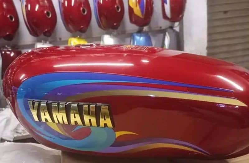 Yamaha 2 stroke Yamaha 4 stroke Yamaha junoon fule tank side cover 15