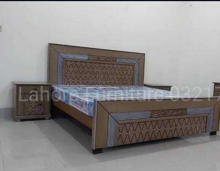 Double bed/King size bed/Dressing table/Bed set/Wooden bed/Furniture 0