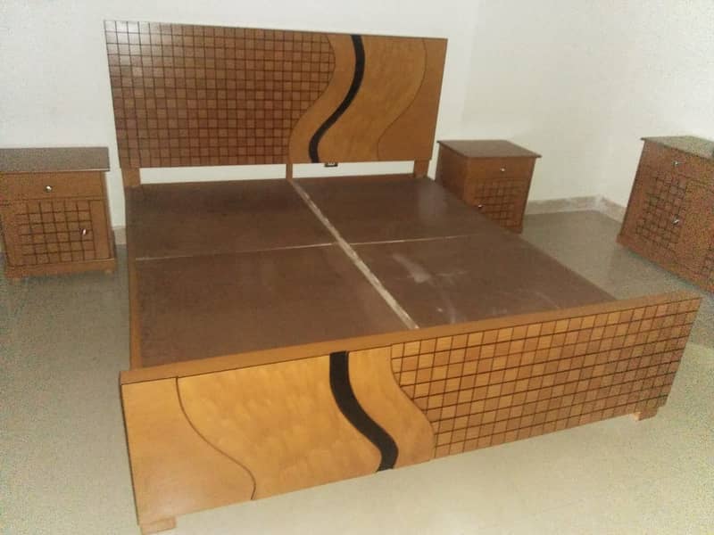 Double bed/King size bed/Dressing table/Bed set/Wooden bed/Furniture 19