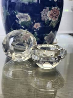 Crystal Candle holders pair