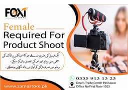 Female Required For Product shoot