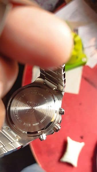 Edifice casio chronograph silver model 546D japaness 3