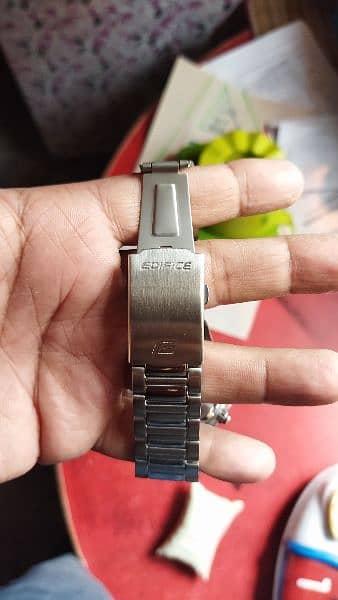 Edifice casio chronograph silver model 546D japaness 4