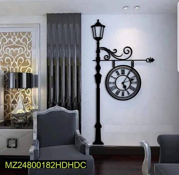 beotiful wall clock lamp decing  first chat must order dileverd in hom 1