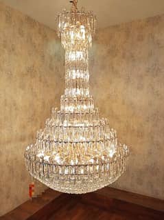 double hight chandelier