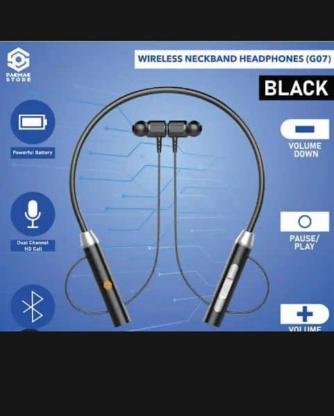 Wireless Bluetooth 5.2 Hanging Neck Headphones With Microphone 0
