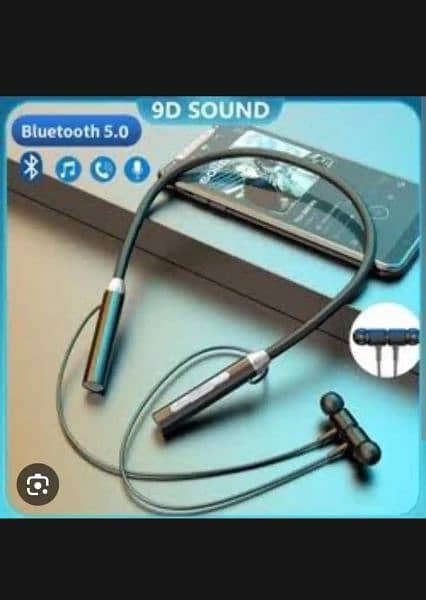 Wireless Bluetooth 5.2 Hanging Neck Headphones With Microphone 4
