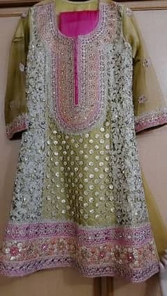 "Mehndi" colour airline shirt for party wears