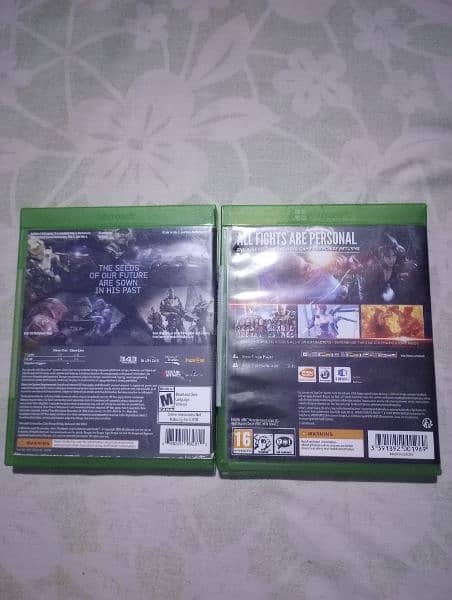 2 xbox one dvds HALO MASTER CHIEF COLLECTION 4 PARTS ,TEKKEN 7 1
