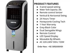 Geepas Brand Dubai import Chiller Air Cooler All sizes available