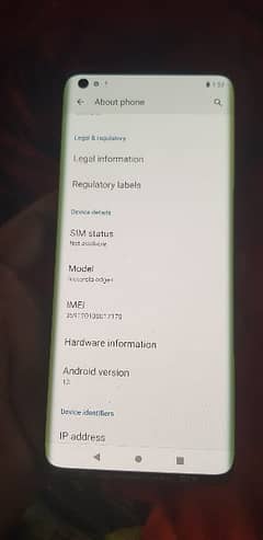 Motorola edge plus 12gb 256gb ofitial pta only back break