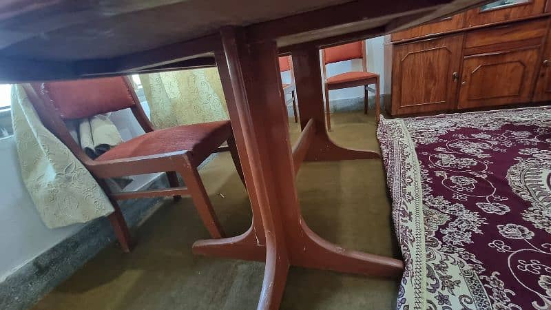 Dining table with six chairs urgent sale 6
