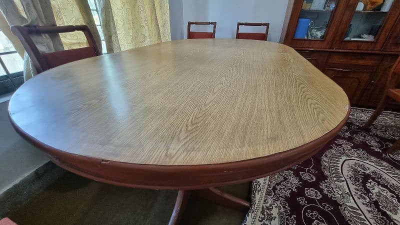 Dining table with six chairs urgent sale 12