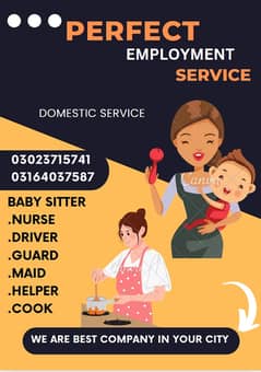 Baby Sitter / Attendant / Nurse / Cook/ Patient Care / Driver