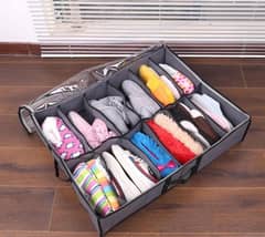 12 Grids Shoes Storage Bag, Pack Of 2