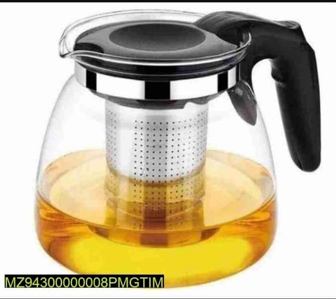 Glass kettle with infuser and set of 6 cups(950ml) 3