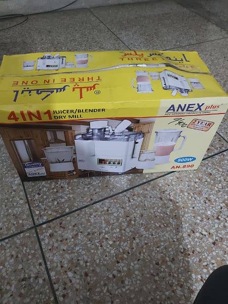 Juicer machine Anex plus 4 in 1 for sale Brand new 0