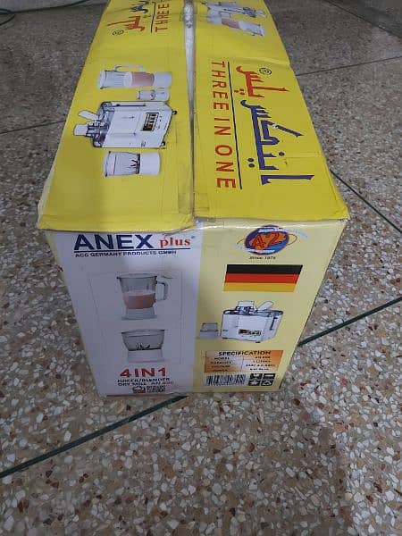 Juicer machine Anex plus 4 in 1 for sale Brand new 1