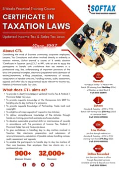 Certificate in Taxation Laws