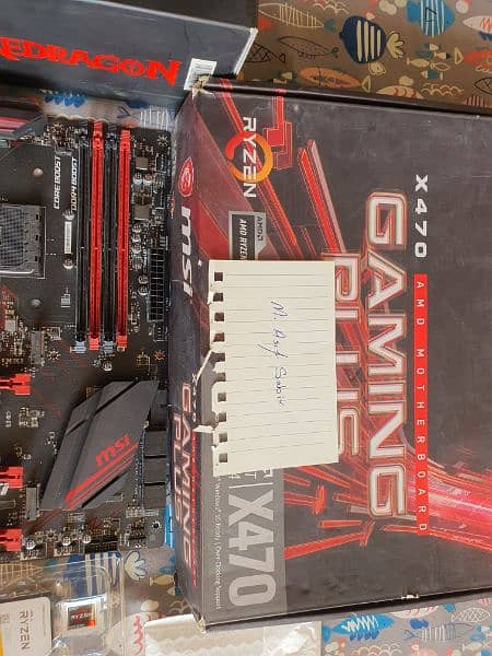 Gaming PC Parts MSI X470 Faming Plus witb Ryzen 5 5600 more 1