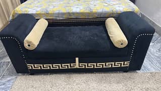 2 seater sofa with 2 storage compartments