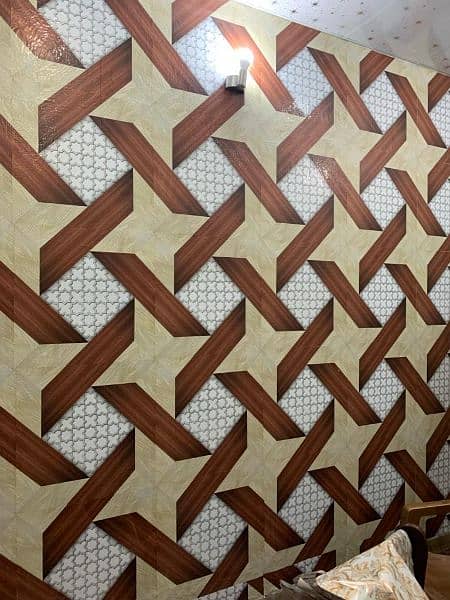 wallpaper wall paling, vinyle flooring, Wooden flooring. 10