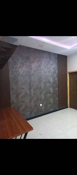 kitchen cabinets/epoxy floor/wooden work/vinyl flooring/wall molding/g 17