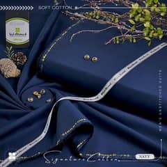 Men's Unstitched Summer Soft Cotton suit 2024 Beautiful Collection