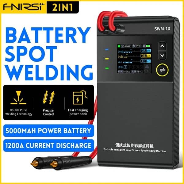 FNIRSI SWM-10 Portable Battery Spot Welder DIY Mini Welding Machine 7
