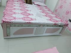 bed with dressing table
