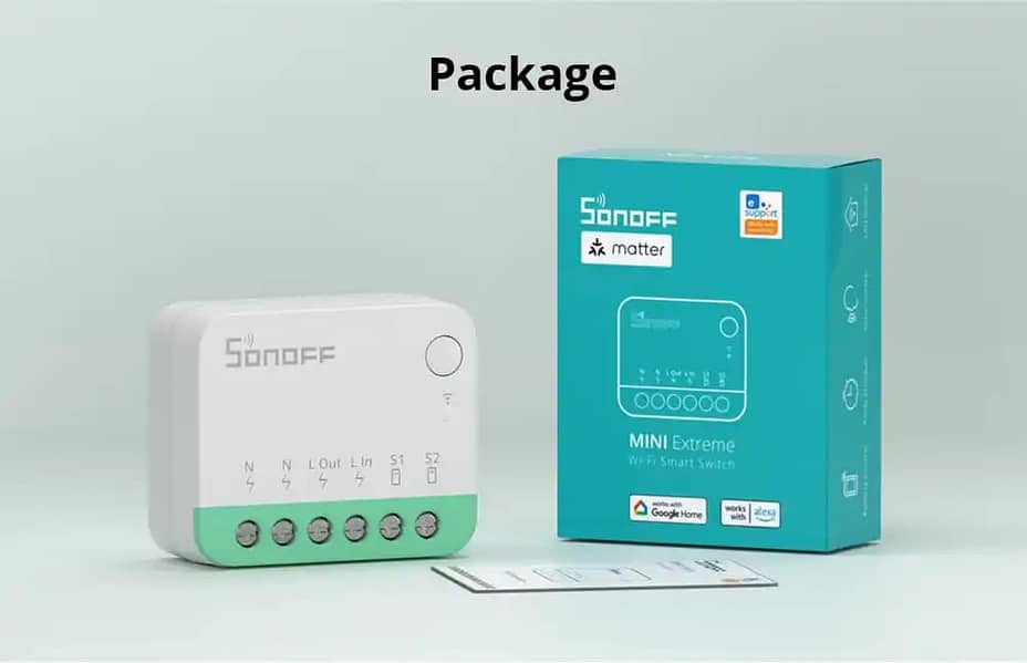 Sonoff Mini Extreme Wi-Fi Smart Switch - Homekit (Matter) Enabled 1
