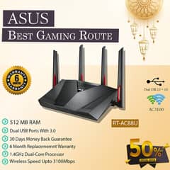 ASUS RT-AC88U Dual Band Gigabit WiFi Gaming Router AC3100 (Box Pack) 0