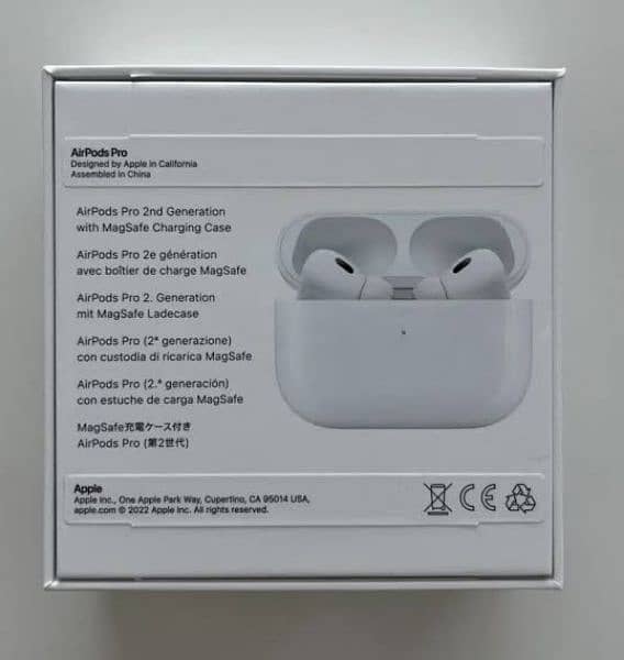 apple airpods pro 2nd generation with Wireless Charging Case - White 1