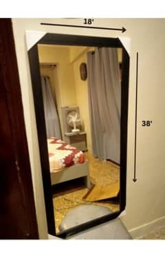Wall mirror | shesha | home decoration | black mirror | long mirror