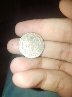 rare coin of british  of 1989  twenty  PENCE