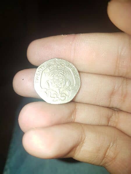 rare coin of british  of 1989  twenty  PENCE 0