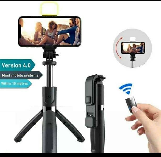 wireless selfie stick  4 in 1 0