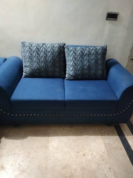 1+2+3 = 6 seater sofa set with 6 large chosion 0