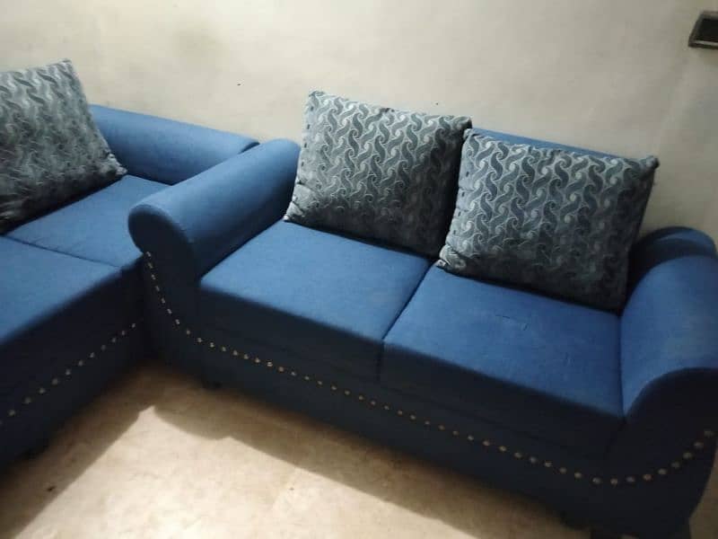 1+2+3 = 6 seater sofa set with 6 large chosion 4