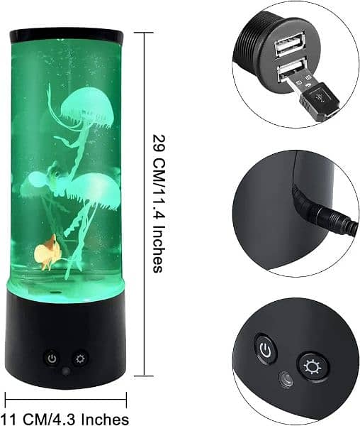 LEHAHA Jellyfish Lamp with 16 Color Changing Relax Mood Light 1