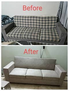 sofa repair /sofa set / L Shape for sale / fabric change /sofa poshish 2
