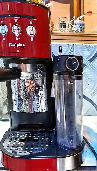 Alpina Coffee Espresso Machine Red colour 0