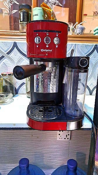 Alpina Coffee Espresso Machine Red colour 2