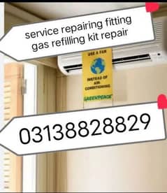 service repair fitting gas refilling kit repired
